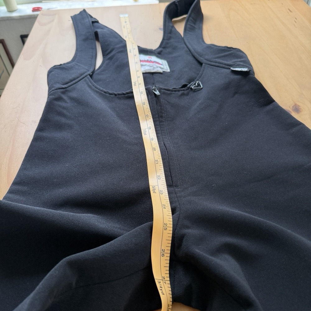 Obermeyer Vtg Black Overall Bib Snow Suit Sz 8 LONG Stirrup Wool Blend One Piece - Picture 9 of 12